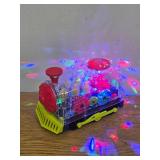 Light-Up and Music Playing Mechanical Train Engine STEM Toy