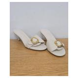 Lhamo Latso Raffia Slip On Mule Heels -Women