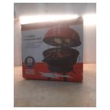 14 in. Portable Charcoal Grill in Red CBT1702HDR