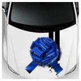 Big Car Bow 18" Blue