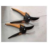 PACK OF 2-3/4 in. Cut Capacity 9.4 in. Steel Blade Bypass Pruning Shears with SoftGrip Handles