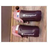 Pack of 2 Champion 40 oz Leak-Proof Water Bottle with Fence Hook  Non-Slip Grip  and Twist-Off Lid