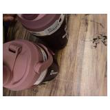 Pack of 2 Champion 40 oz Leak-Proof Water Bottle with Fence Hook  Non-Slip Grip  and Twist-Off Lid