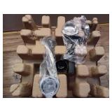 2 Cups Stainless Steel Coffee Maker with Milk Frother Steam Wand, 45 oz. Removable Water Tank for Cappuccino - Retail: $100