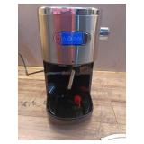 2 Cups Stainless Steel Coffee Maker with Milk Frother Steam Wand, 45 oz. Removable Water Tank for Cappuccino - Retail: $100