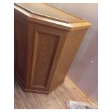 AIRCARE 696 400HB Whole House Credenza Evaporative Humidifier for 3600 sq. ft  Light Oak - Retail: $221