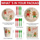 Christmas Gingerbread Gender Reveal Decorations- Serves 24