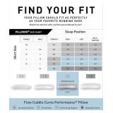 Retails for $180! Bedgear Flow Cuddle Curve Pillow - Size 2.0 - Breathable Side Sleeper Pillow - Hybrid Design Bed Pillow - Hypoallergenic and Removable Cover - 20" W x 26" L x 5.75" H