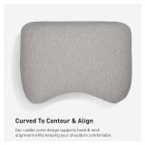 Retails for $180! Bedgear Flow Cuddle Curve Pillow - Size 2.0 - Breathable Side Sleeper Pillow - Hybrid Design Bed Pillow - Hypoallergenic and Removable Cover - 20" W x 26" L x 5.75" H