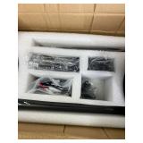 Retails for $439! 120 Inch Large Industrial Ceiling Fans, HVLS Commercial Fan with DC Reversible Motor, 6 Black Aluminum Heavy Duty Blades, 6-Speed, Timer, 10/20/40 Inch Downrods, for Shop/Barn/Garage