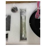 Retails for $439! 120 Inch Large Industrial Ceiling Fans, HVLS Commercial Fan with DC Reversible Motor, 6 Black Aluminum Heavy Duty Blades, 6-Speed, Timer, 10/20/40 Inch Downrods, for Shop/Barn/Garage