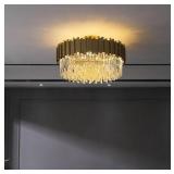 Retails for $538! Modern LED Ceiling Light Modern Round Gold Crystal Designer Lamp LED Ceiling Lights.Ceiling Light.Ceiling Lamp for Foyer,for Bedroom