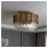 Retails for $538! Modern LED Ceiling Light Modern Round Gold Crystal Designer Lamp LED Ceiling Lights.Ceiling Light.Ceiling Lamp for Foyer,for Bedroom