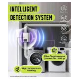 Retails for $300! Upgrade Dryer Booster Fan 4 Inch with Lint Trap, Automatic Activation, Status Panel, and Smart Monitoring System - Clog Detection & Overheat Warning, Dryer Vent Booster Fan Kit with 