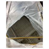 Retails for $110! Gold Mirror for Wall, 36x24 Gold Wood Framed, Scalloped Beveled Polished Rectangle Mirror, Large Decorative Mirrors for Wall Decor, Irregular Mirror for Living Room, Bathroom Vanity,