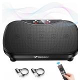 Retails for $105! MERACH Vibration Plate Exercise Machine, Vibration Plate for Lymphatic Drainage Weight Loss, Vibrating Plate Exercise Machine with Bluetooth and LED Display, Workout Equipment for Wo