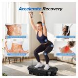 Retails for $105! MERACH Vibration Plate Exercise Machine, Vibration Plate for Lymphatic Drainage Weight Loss, Vibrating Plate Exercise Machine with Bluetooth and LED Display, Workout Equipment for Wo