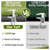 Retails for $110! Bearwill Golf Mat 31mm, 5x4ft/5x5ft Golf Hitting Mats for Practice Outdoor Indoor, High-Elasticity Artificial Turf Mat for Garage Simulator Chipping Driving Training