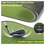 Retails for $110! Bearwill Golf Mat 31mm, 5x4ft/5x5ft Golf Hitting Mats for Practice Outdoor Indoor, High-Elasticity Artificial Turf Mat for Garage Simulator Chipping Driving Training