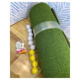 Retails for $110! Bearwill Golf Mat 31mm, 5x4ft/5x5ft Golf Hitting Mats for Practice Outdoor Indoor, High-Elasticity Artificial Turf Mat for Garage Simulator Chipping Driving Training