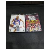 PlayStation 2 Games Bundle - NCAA Basketball 09 & Guitar Hero Aerosmith