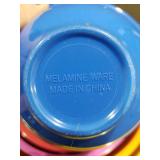 Colorful Melamine Nesting Bowls Set