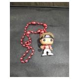 Patrick Mahomes #15 Funko Pop with Red Beaded Chain