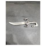 Dragon Handle Fantasy Knife with Purple Accents