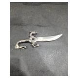 Dragon Handle Fantasy Knife with Purple Accents