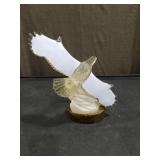 Soaring Eagle Figurine w/ Color Changing Lights & Scenic Picture Wings