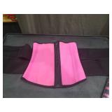 Workout Waist Trainer for Women Man Tummy Control Slimming Body Shaper Belt Sauna Sweat Corset Cincher with Zipper Size Medium