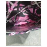 Book Sleeve with Zipper, Washable Fabric Book Protector Case with Front Pocket, Pink Camo Tree Double-Sided Printed Book Cover for Paperback, Hardcover and Tablets