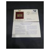 2003 Korean War Veterans Memorial Gold Stamp First Day Cover