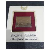 2003 Blue-Spotted Salamander Gold Stamp First Day Cover