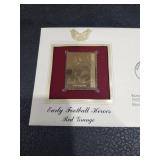 2003 Early Football Heroes Red Grange Gold Stamp First Day Cover