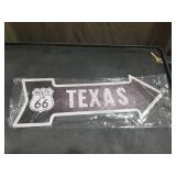 Route 66 Texas Arrow Sign