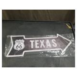 Route 66 Texas Arrow Sign