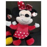LOT OF MICKEY AND MINNIE MOUSE STUFF TOYS
