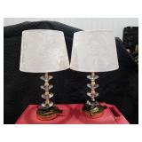 Crystal Table Lamp Set