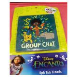 Set of (2) 5 Piece Disney Encanto Non-Slip Suction Cup Squares-Tub Treads-Kids Decorations