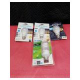 Energy Efficient LED and CFL Light Bulb Set