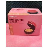 Ambiano Holiday Mini Waffle Maker with Gingerbread Design