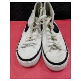Nike High Top Canvas Sneakers White/Black Size 9.5