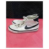 Nike High Top Canvas Sneakers White/Black Size 9.5