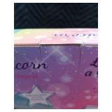 Afro Unicorn 68â Glitter Mat â Pool Float â Girls â Blue Sealed  New