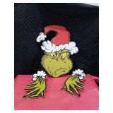 The Grinch Christmas Santa Fence Sitter Decor