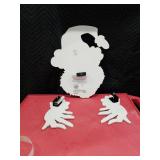 The Grinch Christmas Santa Fence Sitter Decor