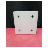 White Wooden Grocery and Trash Bag Organizer No Hardware