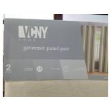 VCNY HOME GROMMET PANEL PAIR CURTAINS SIZE 38 X 84