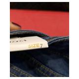 V-Gold Girls Sequin Owl Jeans Size 7